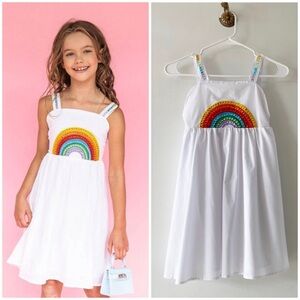 Lola & The Boys Crystal Rainbow Sun Dress | Size 10